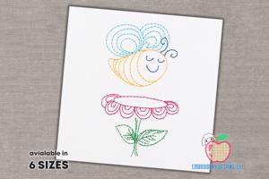 Bee on Flower Quick Design