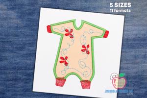 Sleeping Bag For The Baby Embroidery Applique