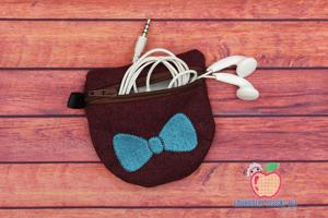Cute Mini Bow In The Hoop Zipper Bag 4x4