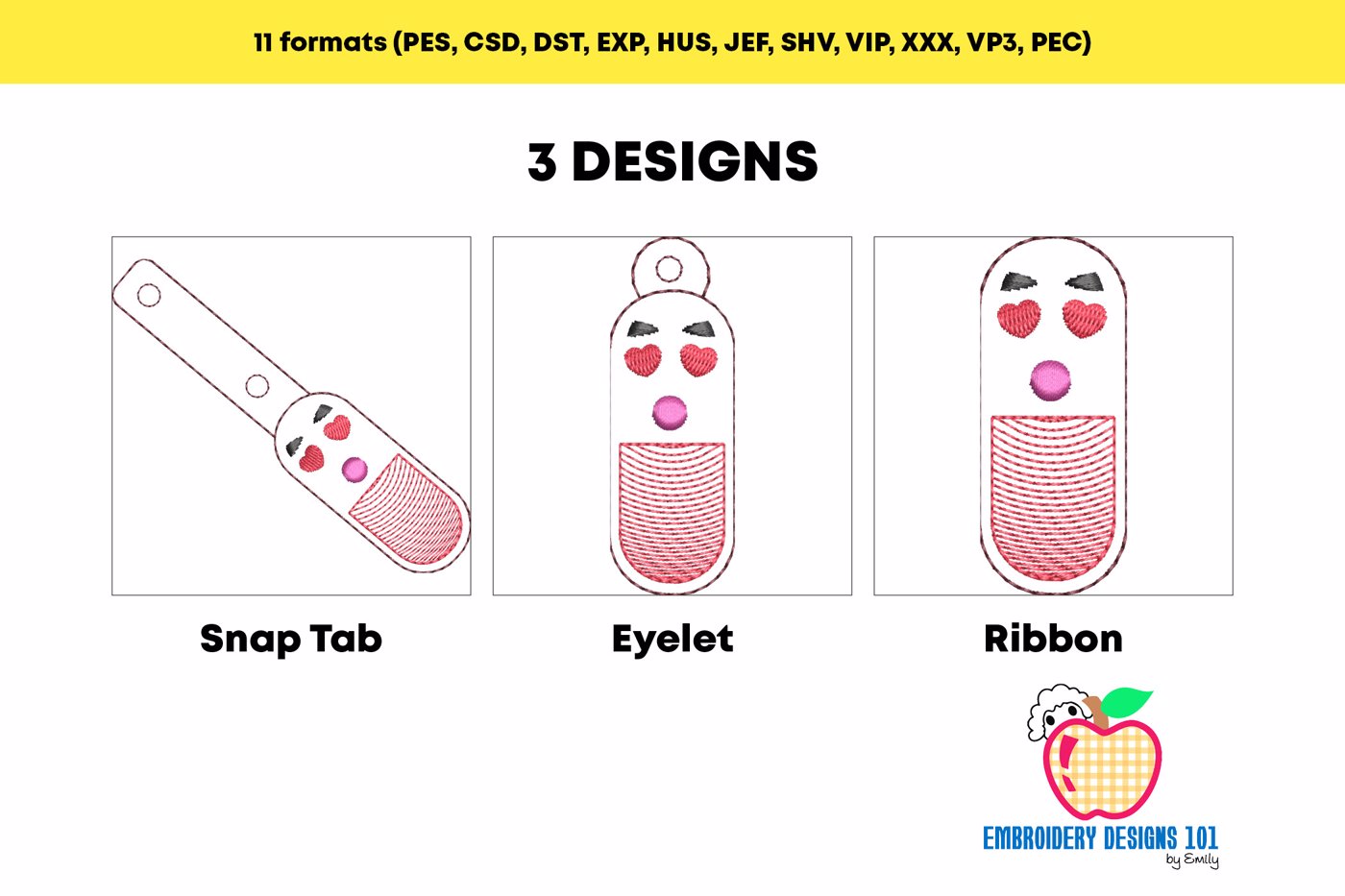 Funny Capsule ITH Keyfob Design