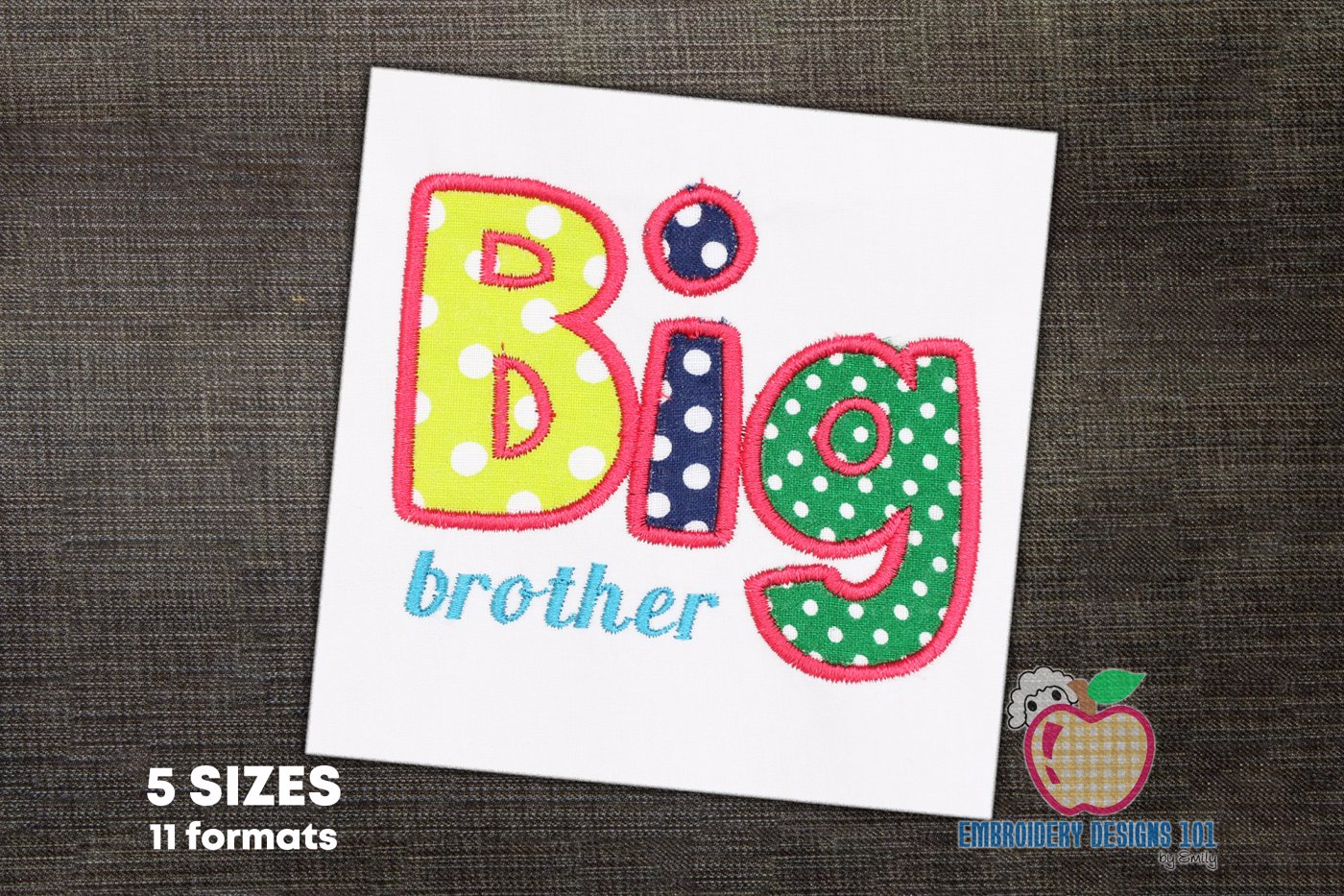 Big Brother Applique Design