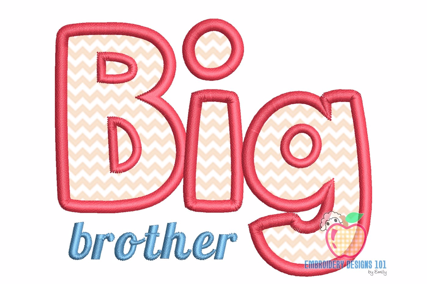 Big Brother Applique Design
