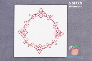Different Patterns Drawn To Made Circle Line Art