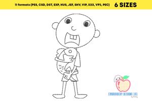 Fish and Kid Quick Stitch