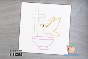 Baptism sacrament symbols Quick Stitch