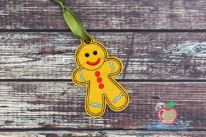 Ginger Bread Man Ornament Embroidery