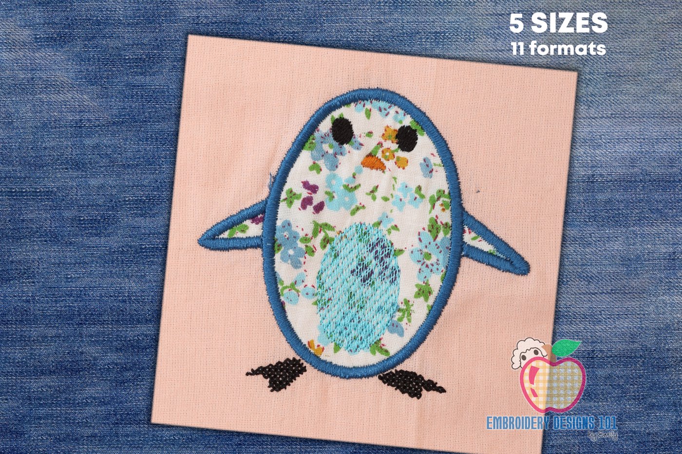 Little Penguin Embroidery Applique Designs