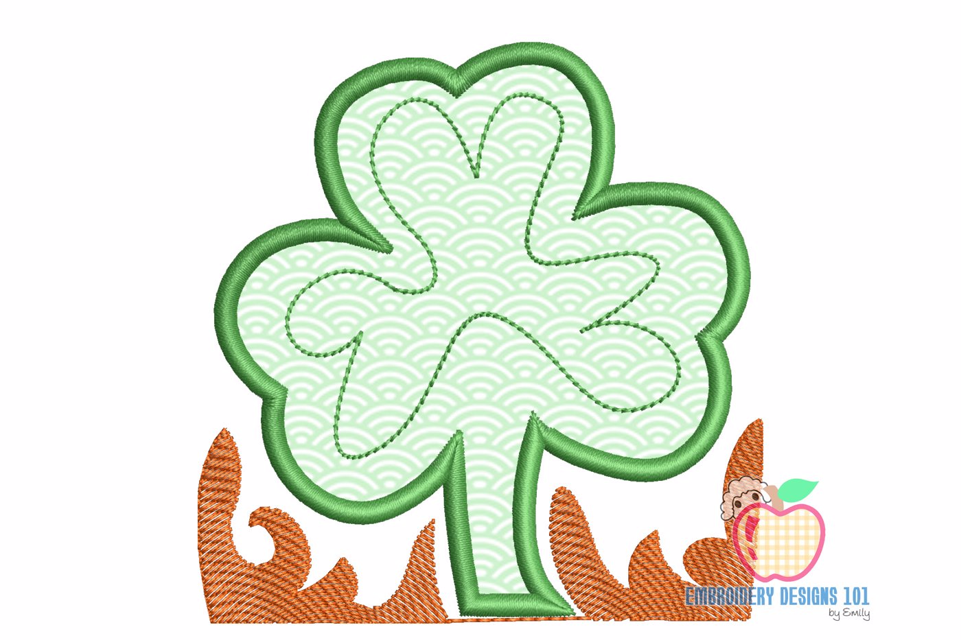 Clover Leaf the symbol of St. Patrick's day Applique
