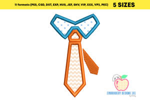 Necktie Embroidery Design
