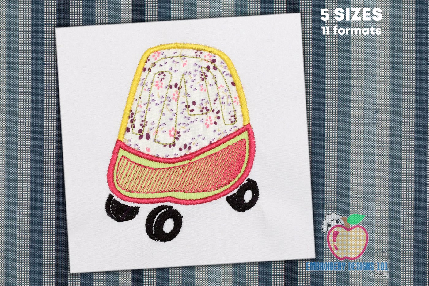 Little COUPE CAR Applique Pattern