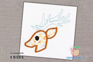 Deer Buck Applique Pattern