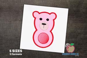 Bear Design Woodland Animal Applique Pattern