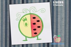 Cartoon Cutted water melon applique