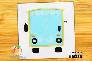 School Bus Face Applique