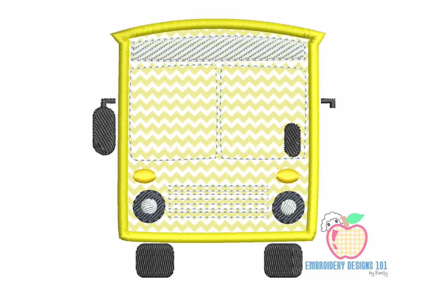 School Bus Face Applique