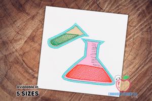 Chemistry Beaker Applique for Kids