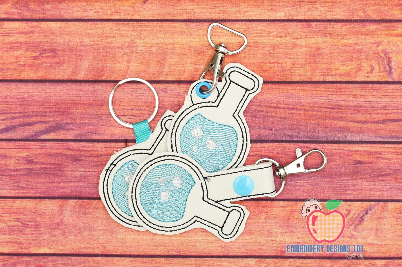 Chemist Beaker Keyfob Keychain ITH