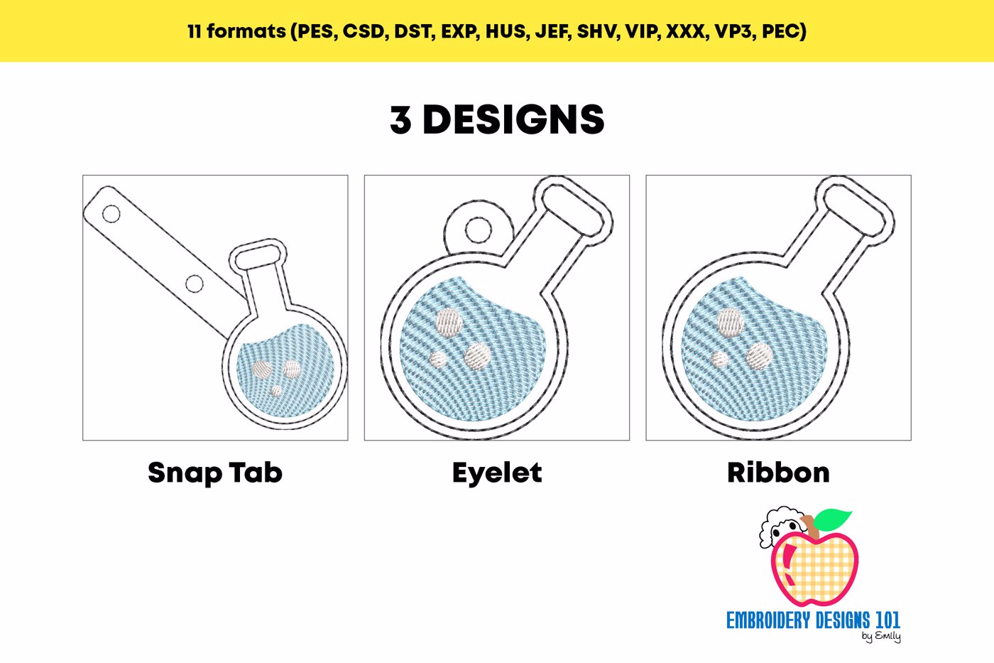 Chemist Beaker Keyfob Keychain ITH