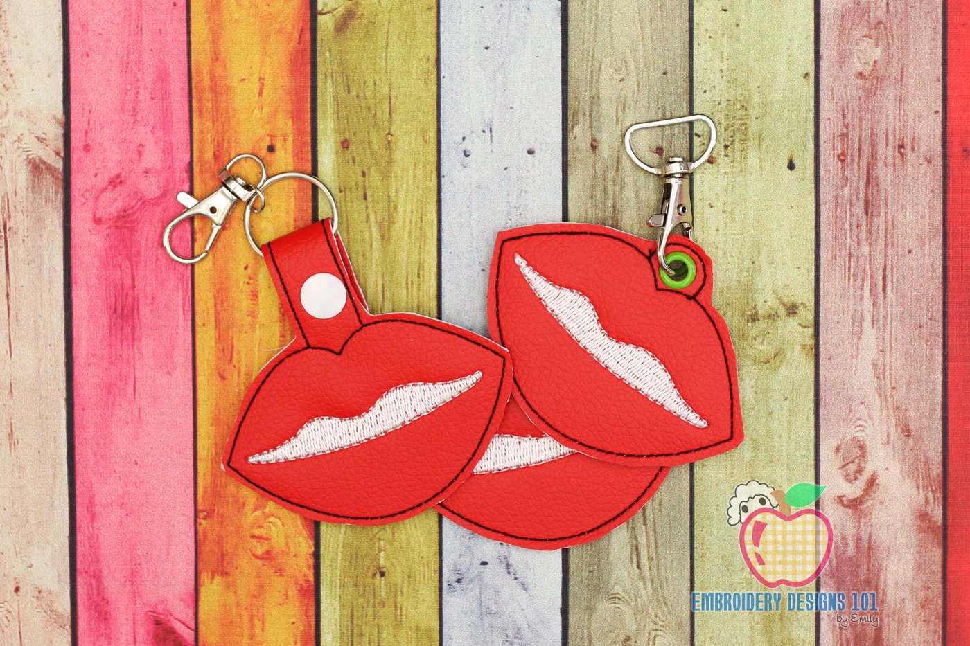 Hot Lips ITH KeyFob Snaptab