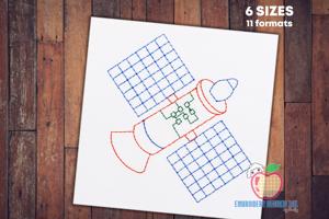 A Satellite Made As The Cartoon Bean Stitch