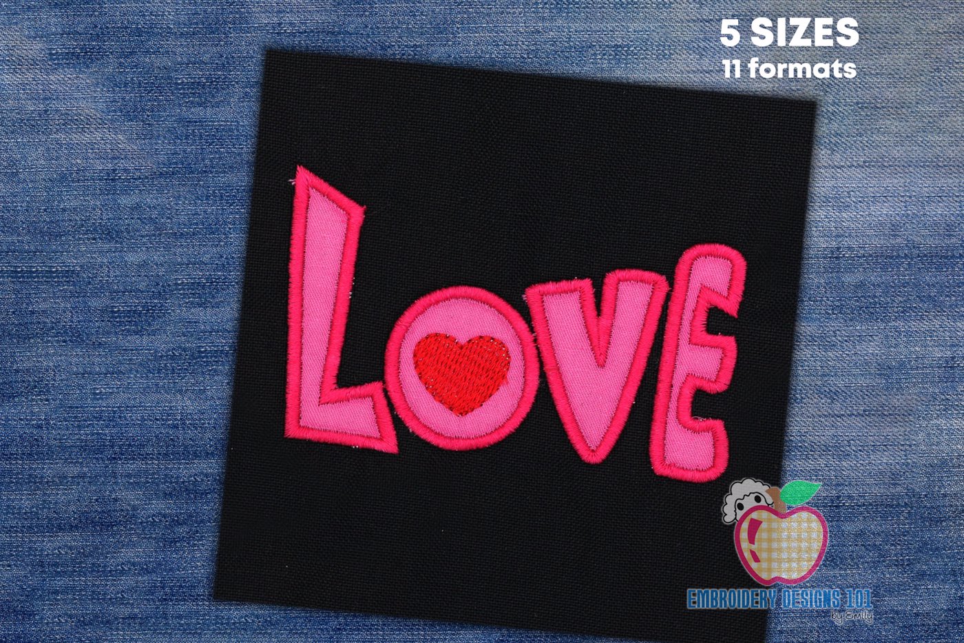 Valentine Heart Love Applique