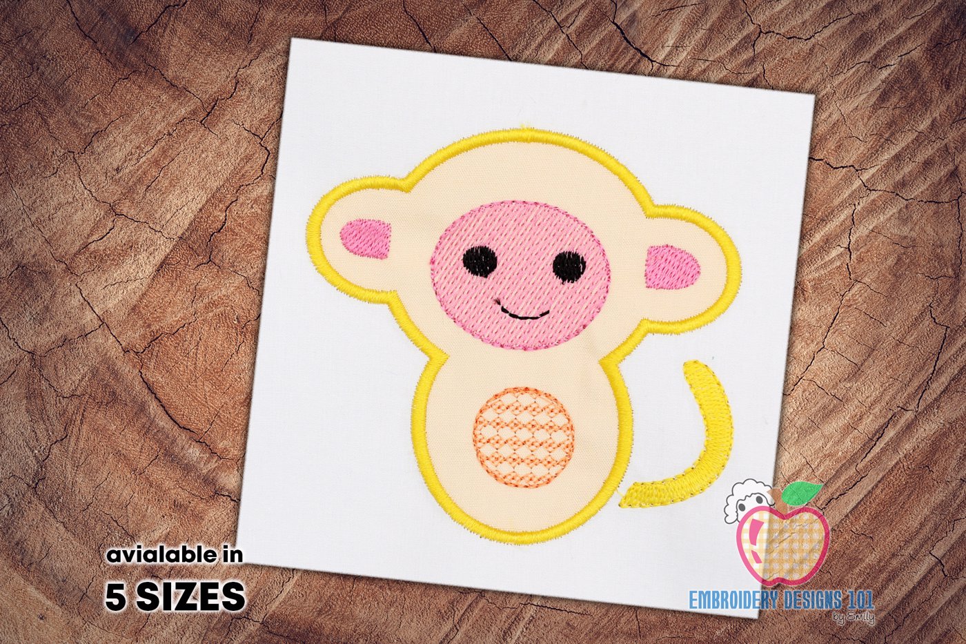 Baby Monkey Applique