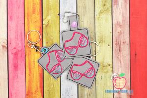 Swimwear Bra ITH Snaptab Keyfob Design