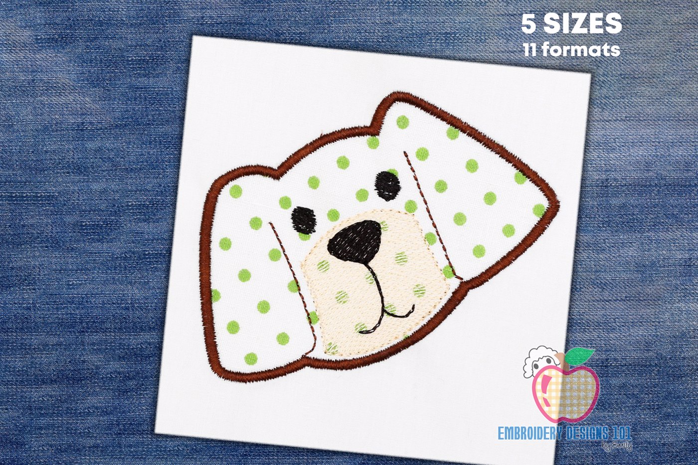 Cute Puppy Applique pattern