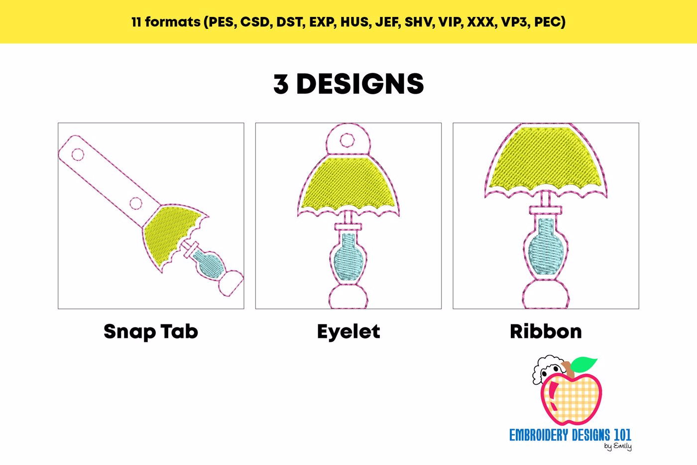 Table lamp ITH Snaptab Keyfob Design