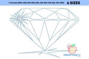 Blue Diamond With The Lineart Running Line