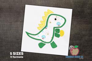 Easter Dinosaur Applique For Kids