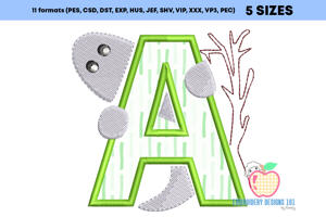 Letter A Ghost Applique For Kids