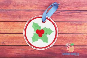 Christmas Mistletoe Ornament Embroidery