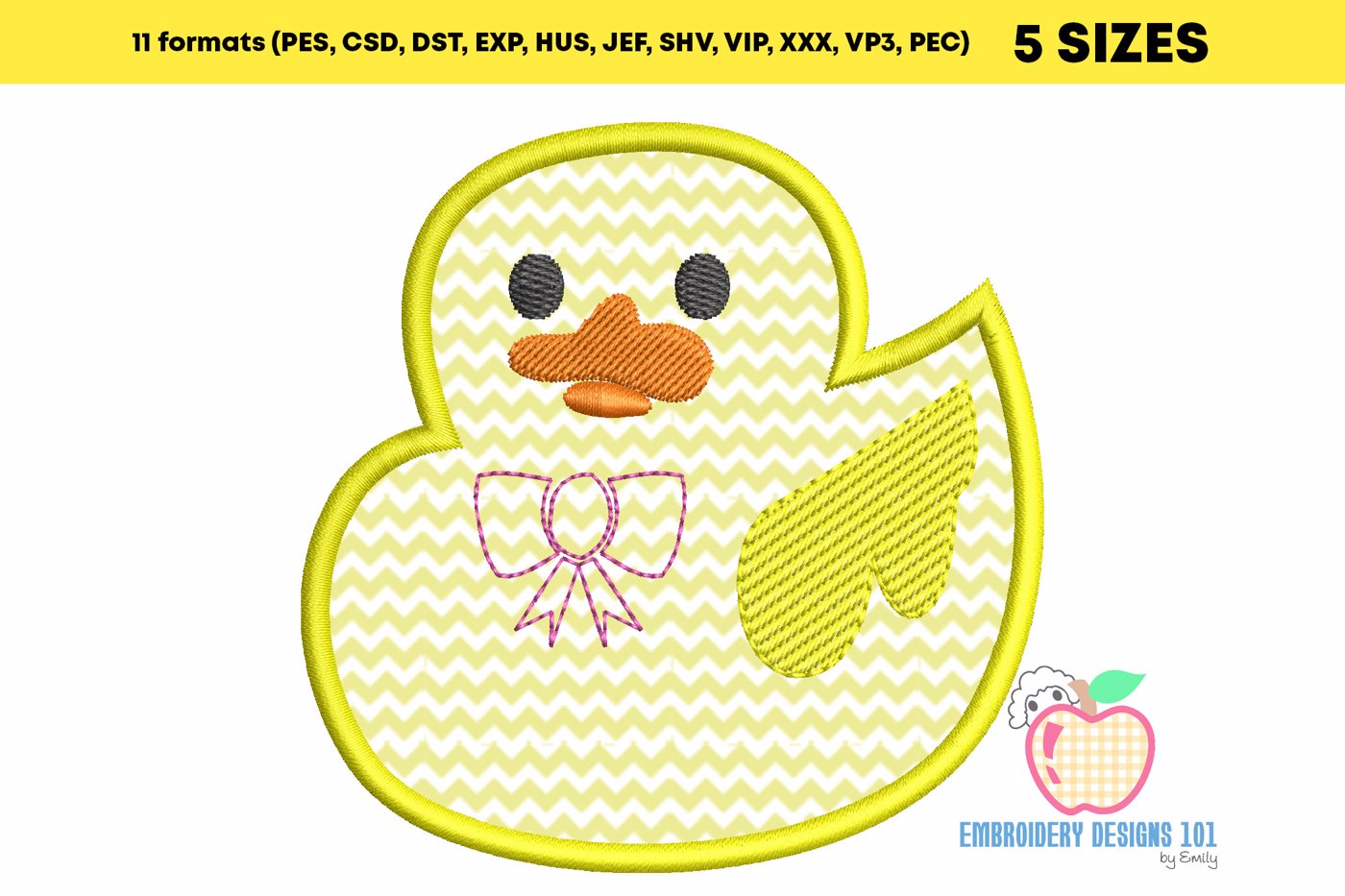 Baby Duckling Applique Pattern