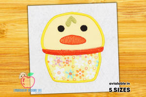 Cute Duck Applique For Kids