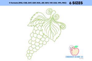 Juicy Fresh Grapes Running Line