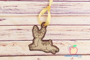 Cute Christmas Reindeer In The Hoop Ornament