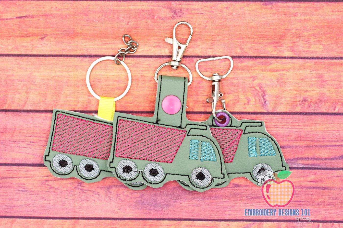 Dump Truck ITH KeyFob Snaptab