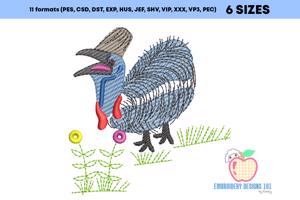 Northern cassowary Quick Stitch