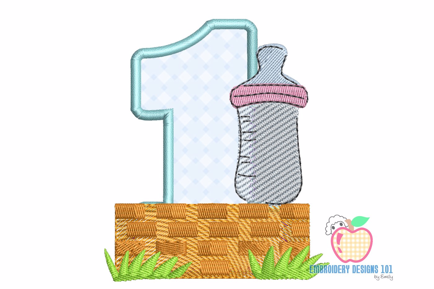 The Baby Bottle To Feed Applique for kids