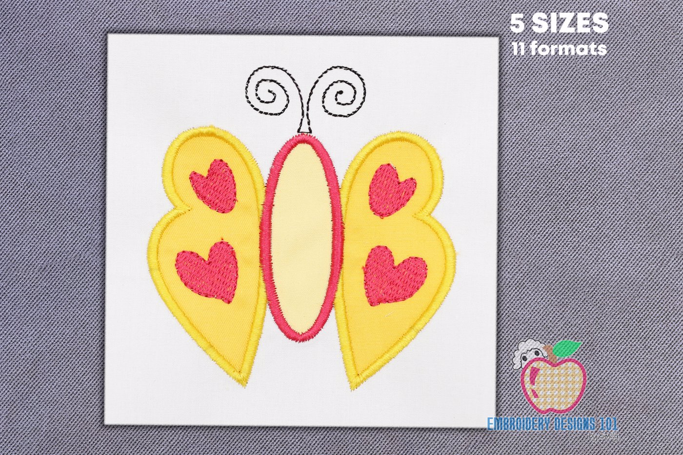 Valentine Butterfly Applique Pattern