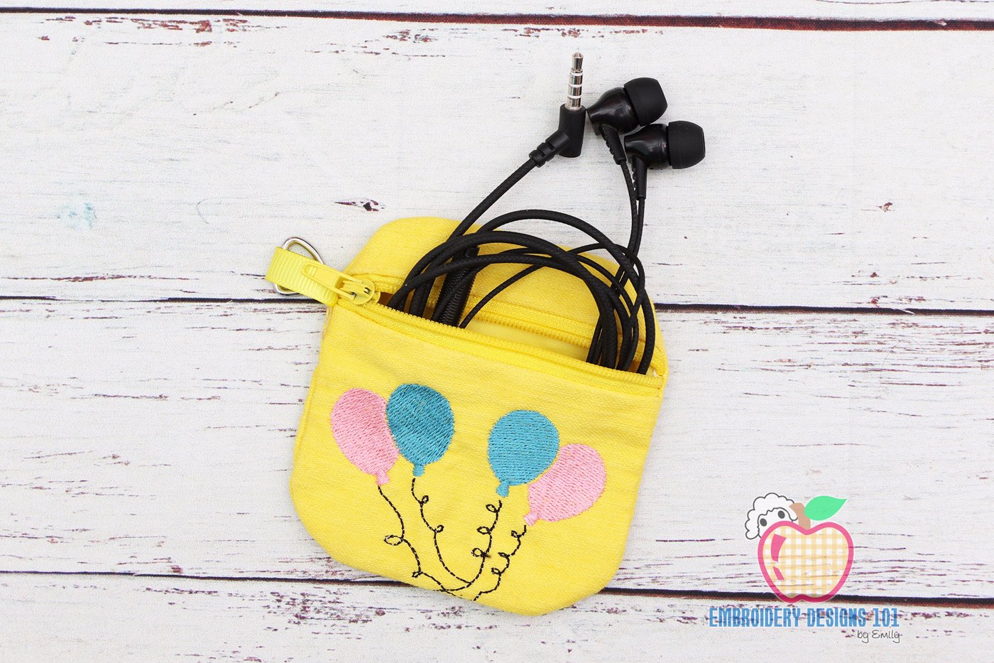 Birthday Balloons ITH Zipper Bag 4x4