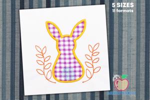 Back Of The Bunny With A Little Tail Applique