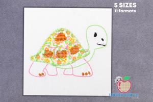 Cartoon Tortoise Applique For Kids