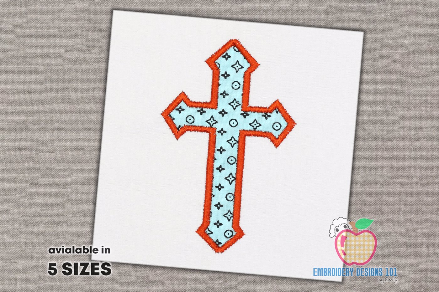 Christian Cross Applique