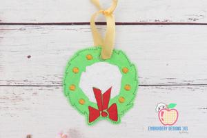 Christmas Wreath ITH Ornament