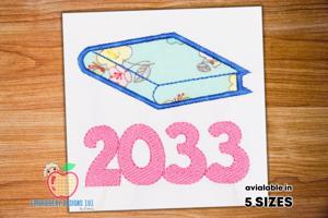 Class of 2033 Graduation School Applique Pattern