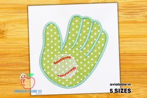 Baseball Gloves Applique for Kids