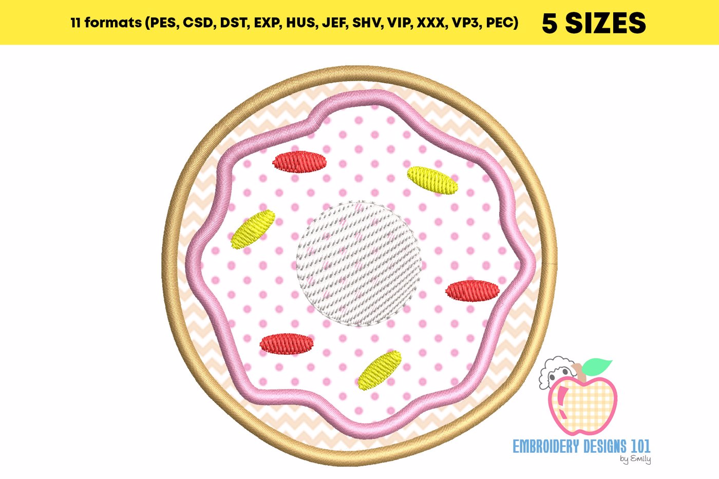 Delicious Doughnut Applique