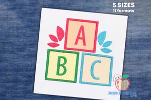 Applique Design of ABC Blocks